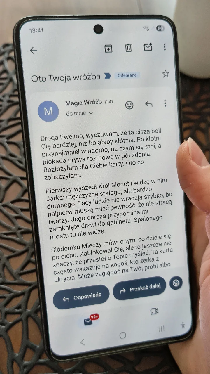 wróżba na e-mail